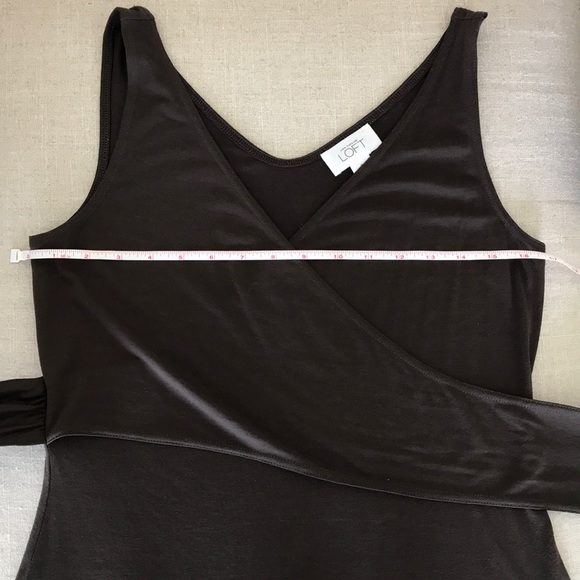 2/$15 - Ann Taylor LOFT Brown Wrap Shirt - Picture 6 of 8